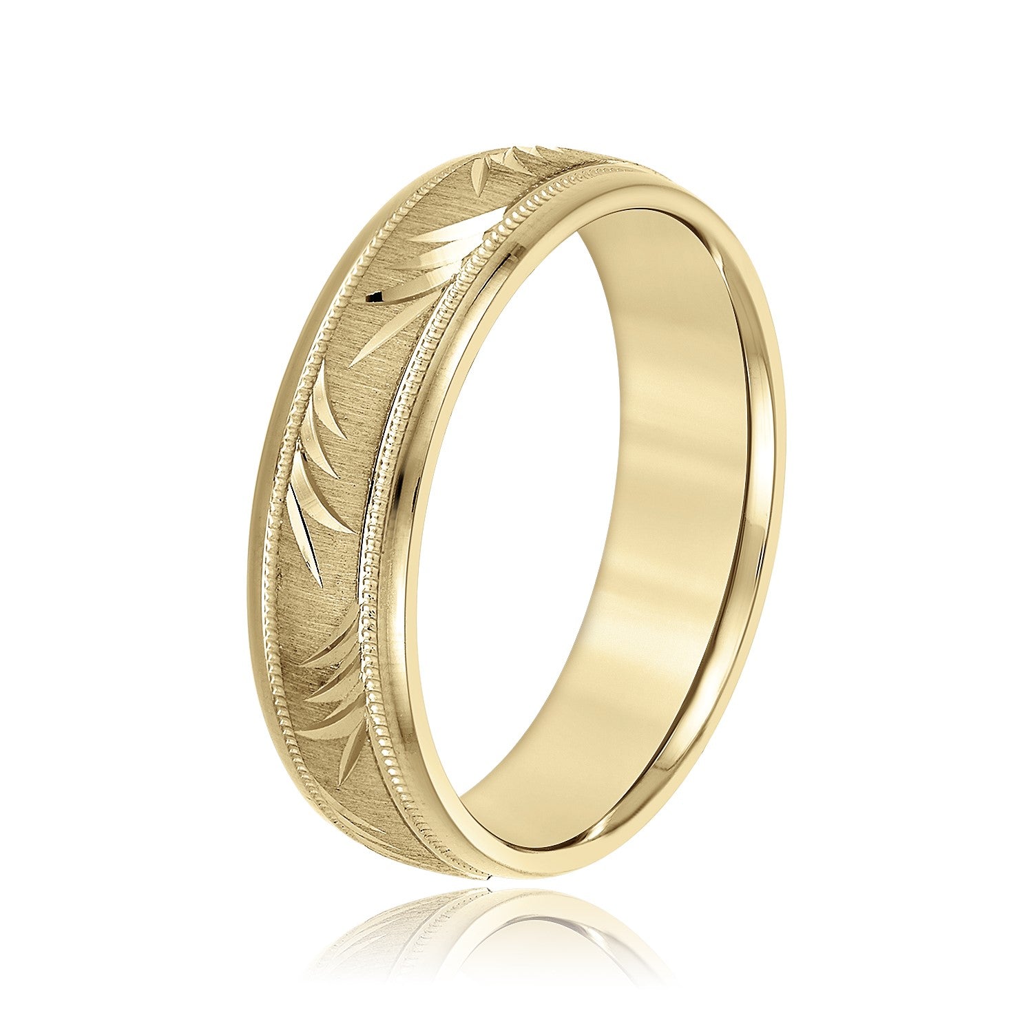 Men's Nature Inspired Diagonal Leaf Band-VIRABYANI